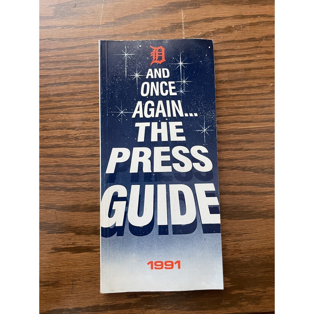 1991 Detroit Tigers MLB Baseball Official Press Guide Media Vintage‎ Original